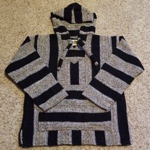 Earth Rags Drug Rug Hoodie sweatshirt small black